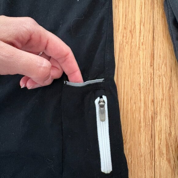 Nike Dri Fit Running Pullover Sz Large Black Hooded Women’s Long Sleeve Pocket - Picture 3 of 9